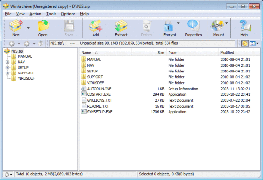 WinArchiver V 4.8 Crack + Serial key(x86/x64) [Latest]