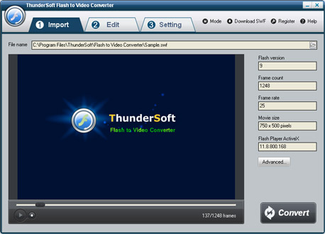 ThunderSoft Flash to Video Pro